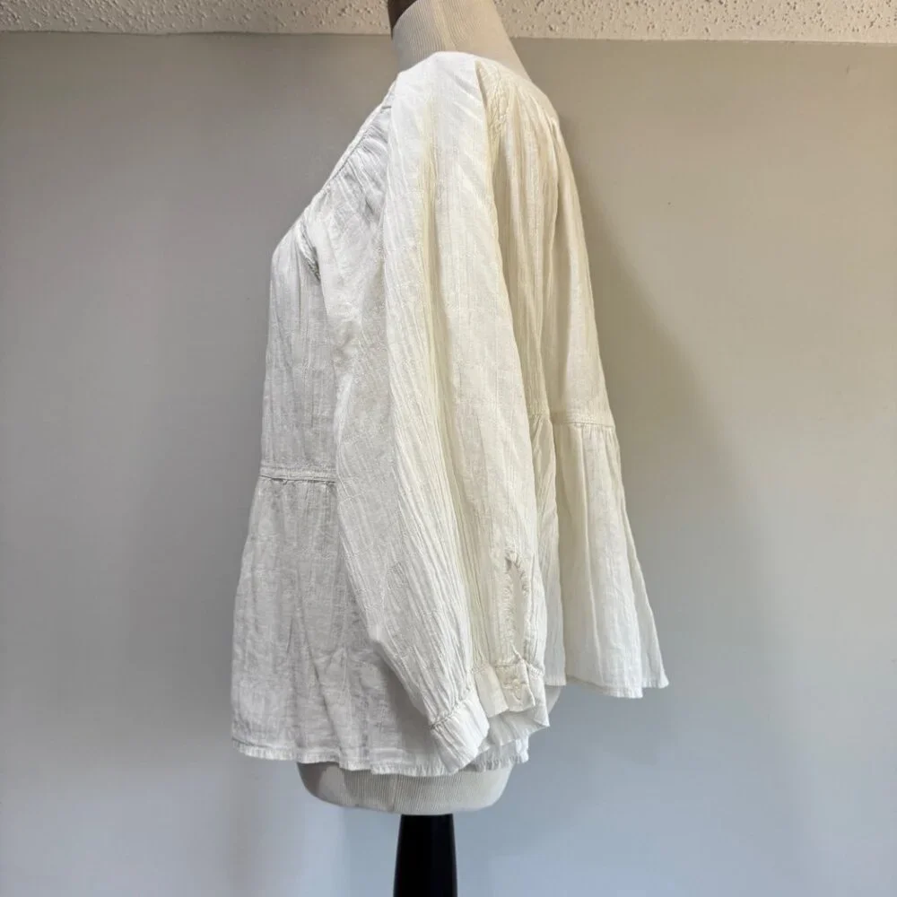 FREE PEOPLE We The Free Sea To Shore Top in Ivory
